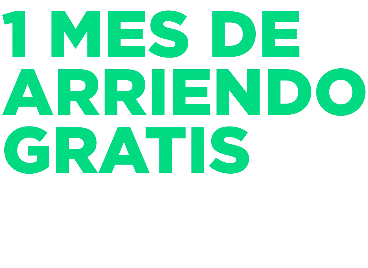 Promo: 1 mes de arriendo GRATIS + Estacionamiento o Bodega GRATIS x 12 meses