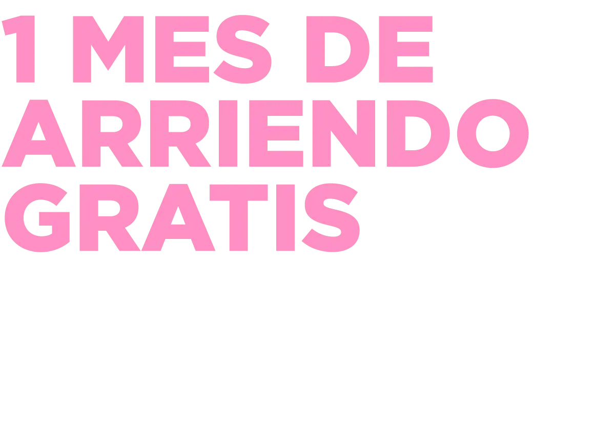 Promo: 1 mes de arriendo GRATIS + Estacionamiento o Bodega GRATIS x 12 meses